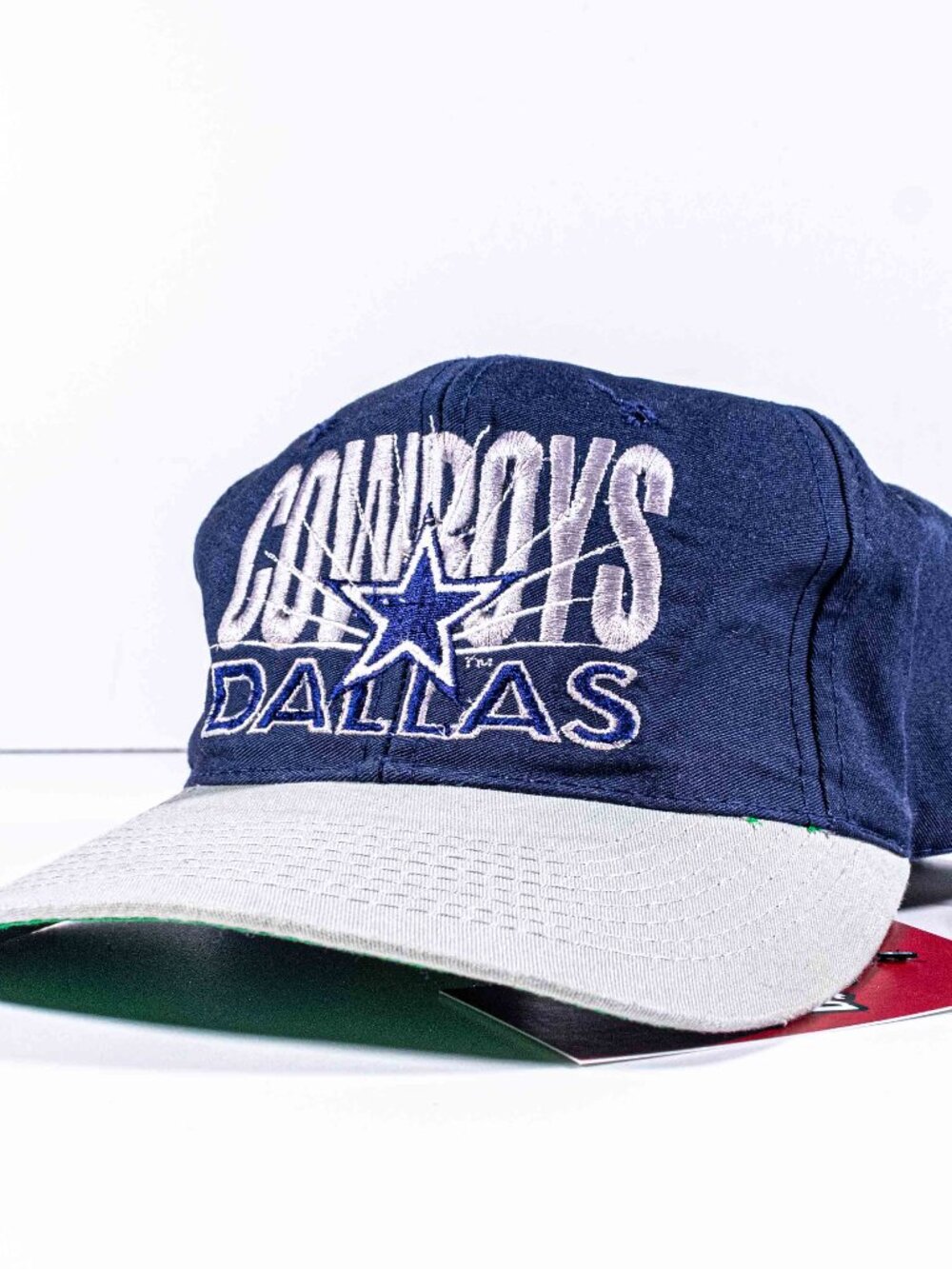 Vintage 90s Dallas Cowboys AJD Snapback Hat Cap Blue Navy NFL Football